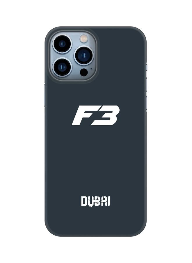 Stylizedd Slim Snap Classic Series Customized Mobile Cover for Apple iPhone 13 Pro Max Faz3 Dubai Blue - Image 1