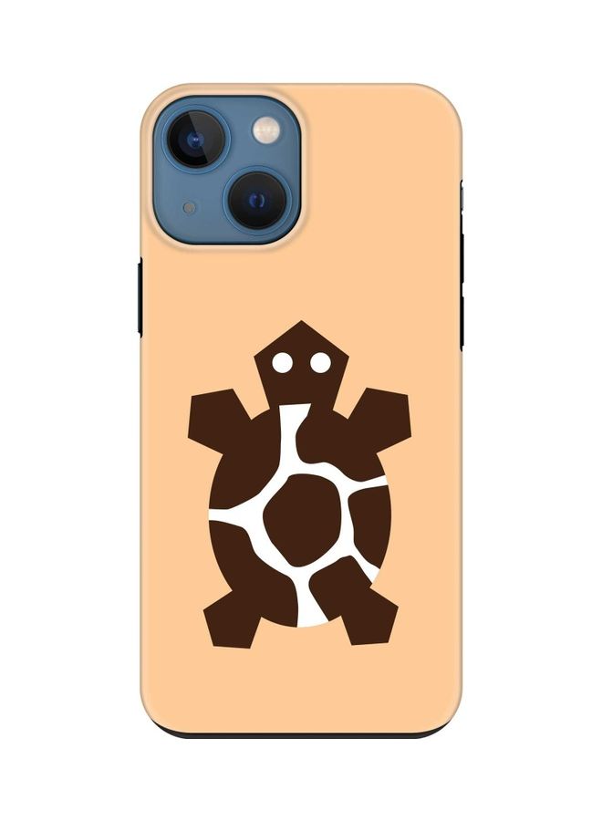 ستايلايزد غطاء حماية مخصص من سلسلة تاف برو لهاتف أبل آيفون 13 ميني رسمة سلحفاة بتصميم قبلي - Image 1