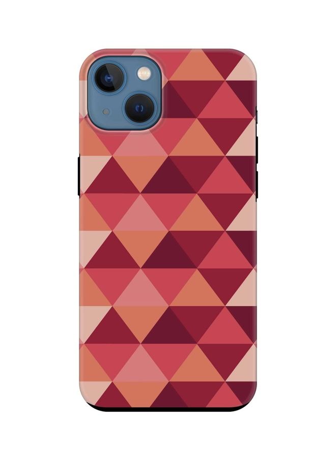 Stylizedd Tough Pro Series Customized Mobile Cover For Apple iPhone 13 Topsy Turvy Triangles - Image 1