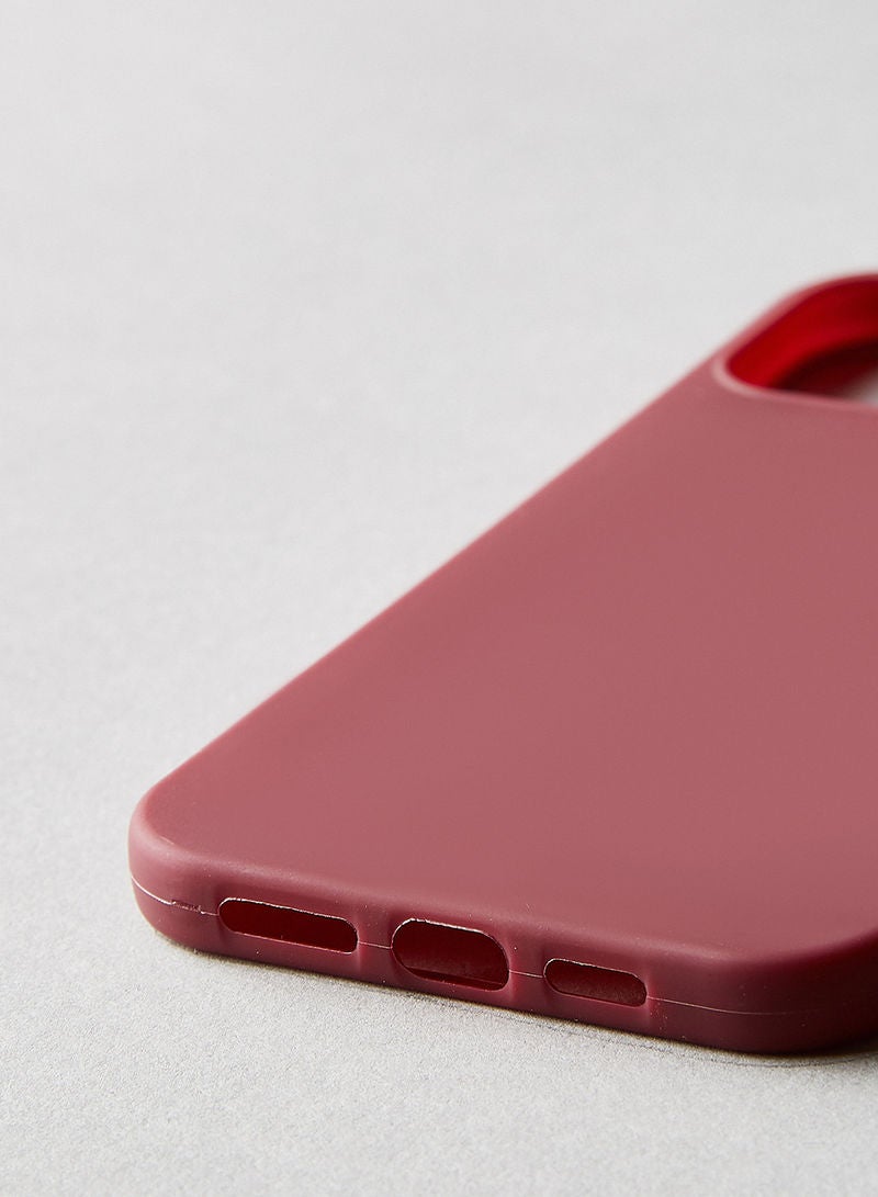 ايست من نون iPhone 12 Pro Max Protective TPU Frosted Case cover Wine Red - Image 4