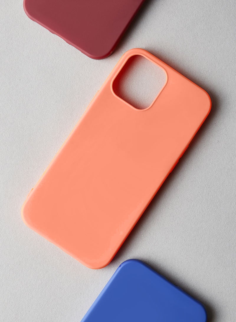 ايست من نون iPhone 12 Pro Max Protective TPU Frosted Case cover Orange - Image 3