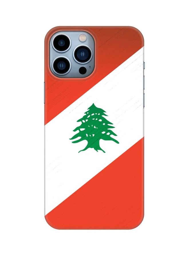ستايلايزد غطاء حماية رفيع ومخصص من سلسلة سناب كلاسيك لهاتف أبل آيفون 13 برو ماكس علم لبنان - Image 1