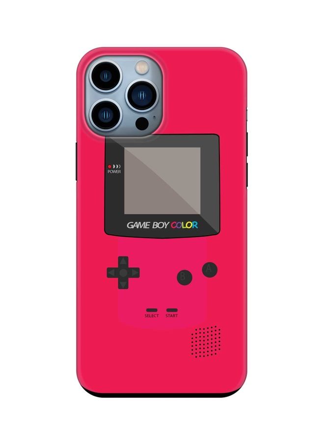 Stylizedd Tough Pro Series Customized Mobile Cover For Apple iPhone 13 Pro Max Gameboy Colour - Pink - Image 1