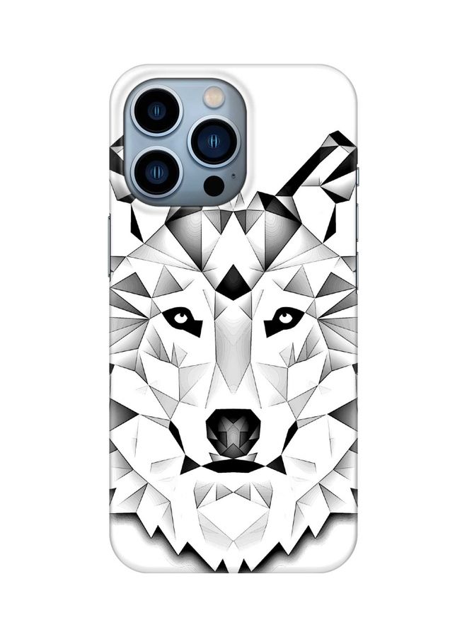 Stylizedd Slim Snap Classic Series Customized Mobile Cover for Apple iPhone 13 Pro Poly Wolf - Image 1