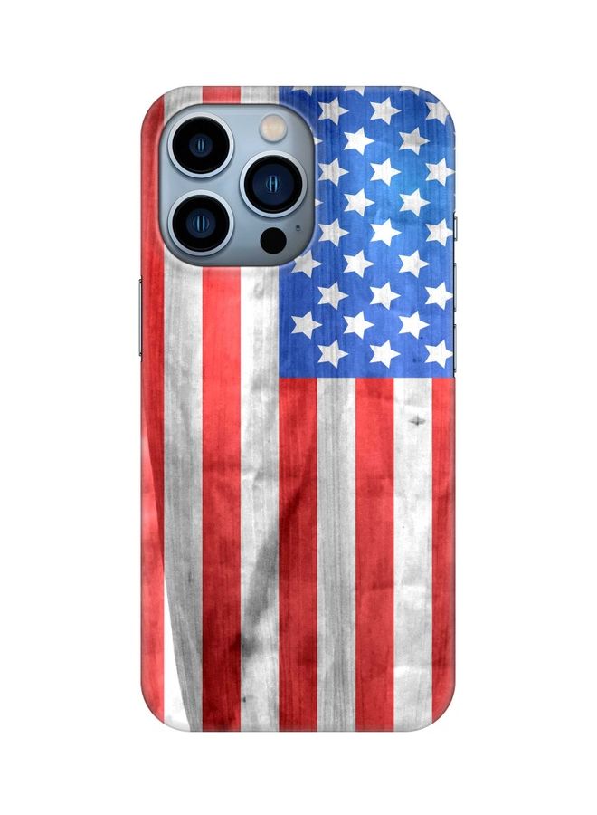 Stylizedd Protective Case Cover for Apple iPhone 13 Pro Usa Grunge Flag - Image 1