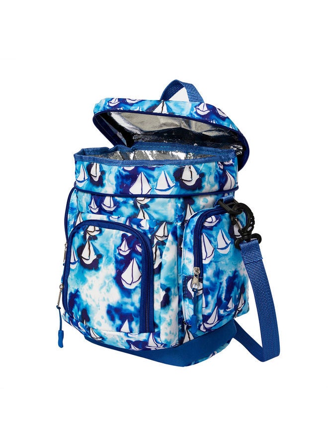 بيج ديزاين حقيبة تبريد أنيموس بتصميم مركب شراعي أزرق - Image 4