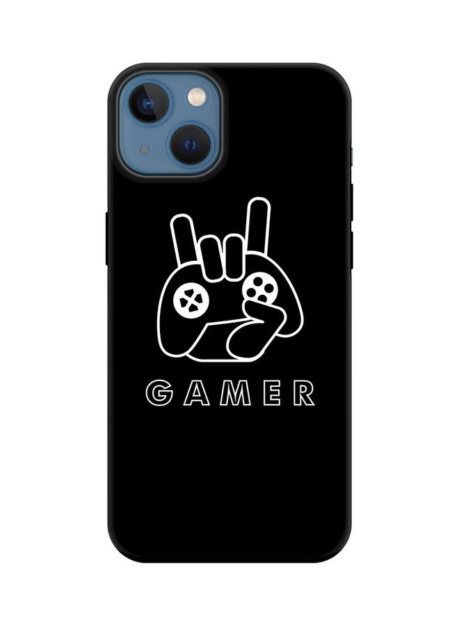 ستايلايزد غطاء حماية واق من سلسلة تاف برو لهاتف أبل آيفون 13 طبعة كلمة "Gamer" - Image 1