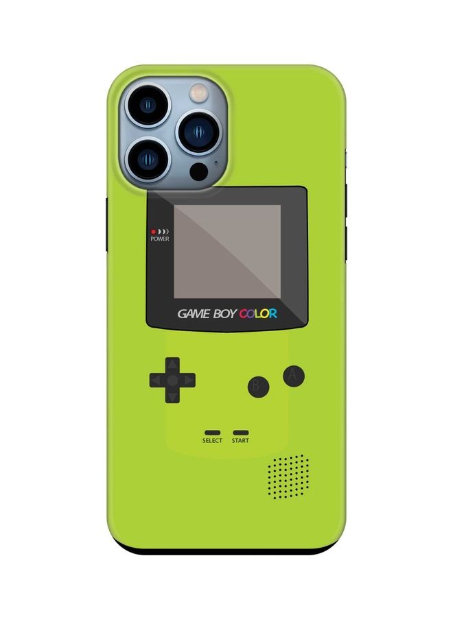 Stylizedd Tough Pro Series Customized Mobile Cover For Apple iPhone 13 Pro Max Gameboy Color - Green - Image 1