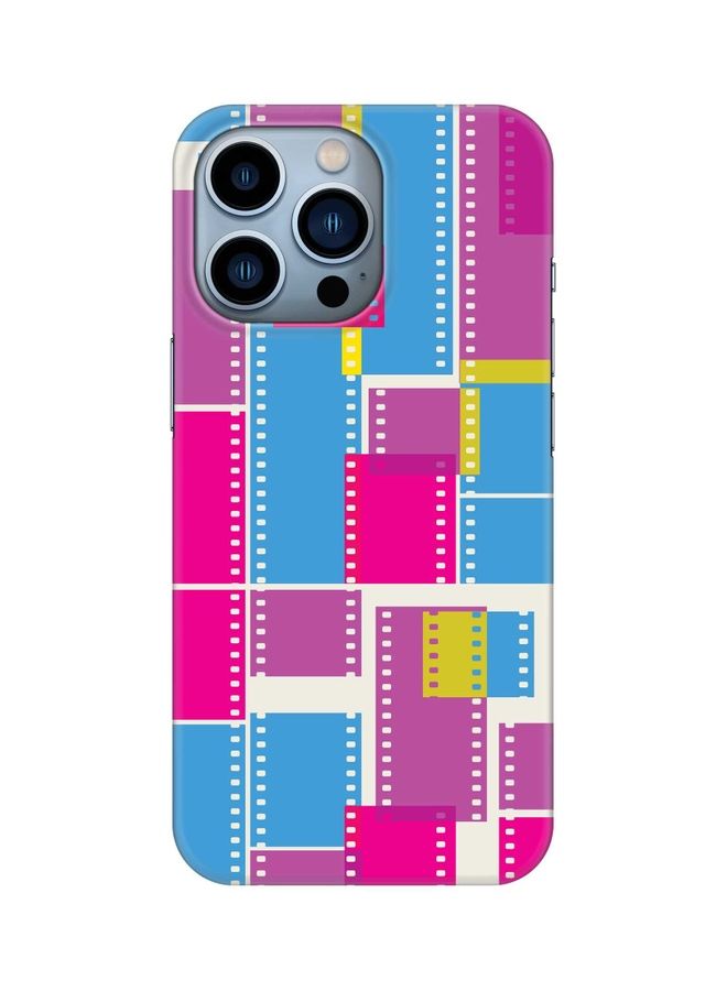 Stylizedd Slim Snap Classic Series Customized Mobile Cover for Apple iPhone 13 Pro Film Strips - Image 1