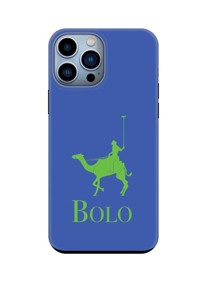 Stylizedd Tough Series Customized Mobile Cover for Apple iPhone 13 Pro Max Bolo Blue - Image 1