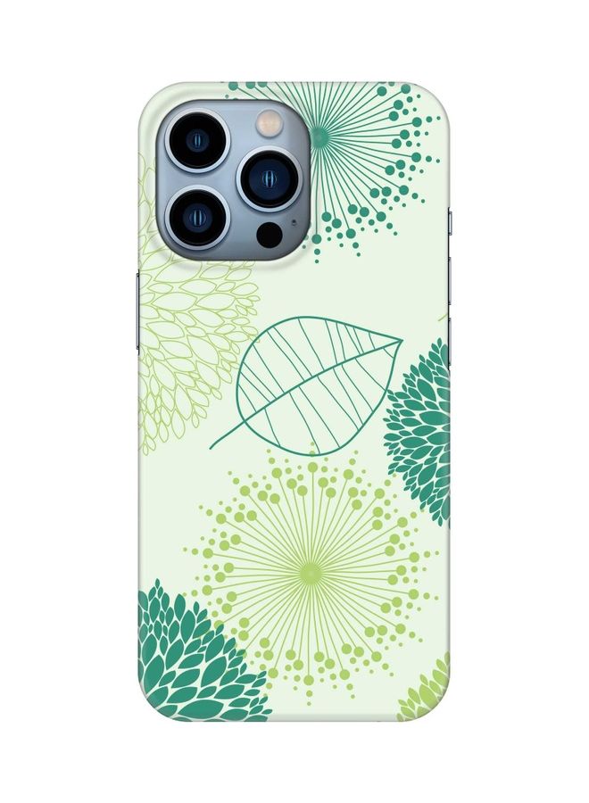 Stylizedd Single Leaf Printed Slim Snap Classic Series Customized Mobile Cover for Apple iPhone 13 Pro Multicolour - Image 1