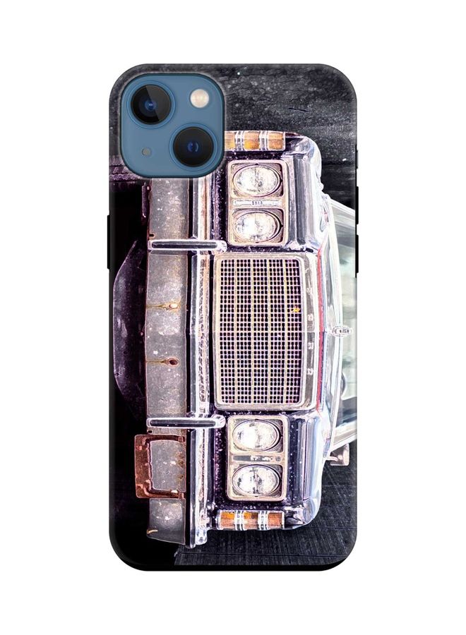 ستايلايزد غطاء حمايةٍ مخصص من سلسلة تاف برو لهاتف أبل آيفون 13 . بطبعة سيارة فورد قديمة - Image 1