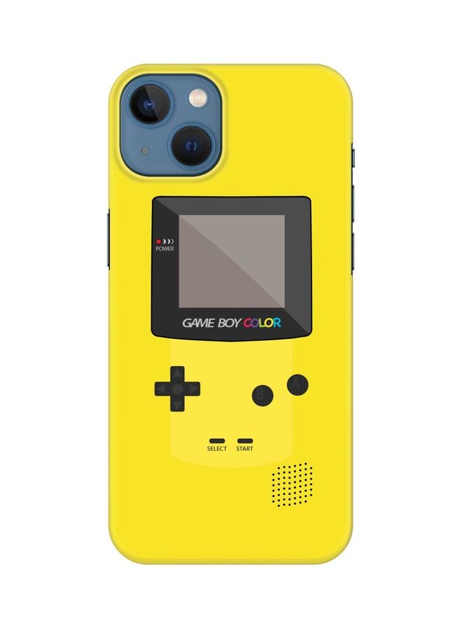 Stylizedd Classic Series Slim Snap Customized Mobile Cover For Apple iPhone 13 Gameboy Colour - Yellow - Image 1