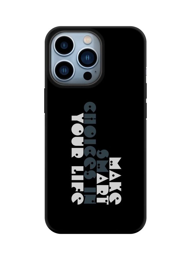ستايلايزد غطاء حماية من سلسلة تاف برو لهاتف أبل آيفون 13 برو نمط مطبوع بعبارة "Make Art Your Life" - Image 1