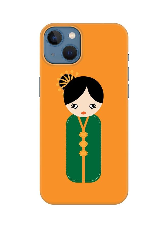 Stylizedd Classic Series Slim Snap Customized Mobile Cover For Apple iPhone 13 Japanese Doll - Image 1