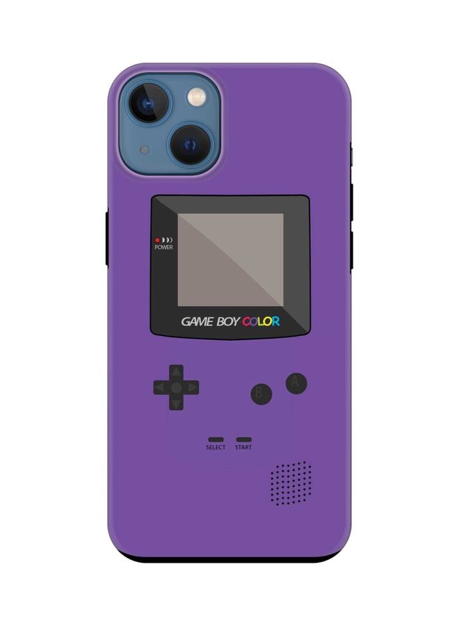 Stylizedd Gameboy Color Printed Tough Pro Series Customized Mobile Cover for Apple iPhone 13 Blue/Black - Image 1