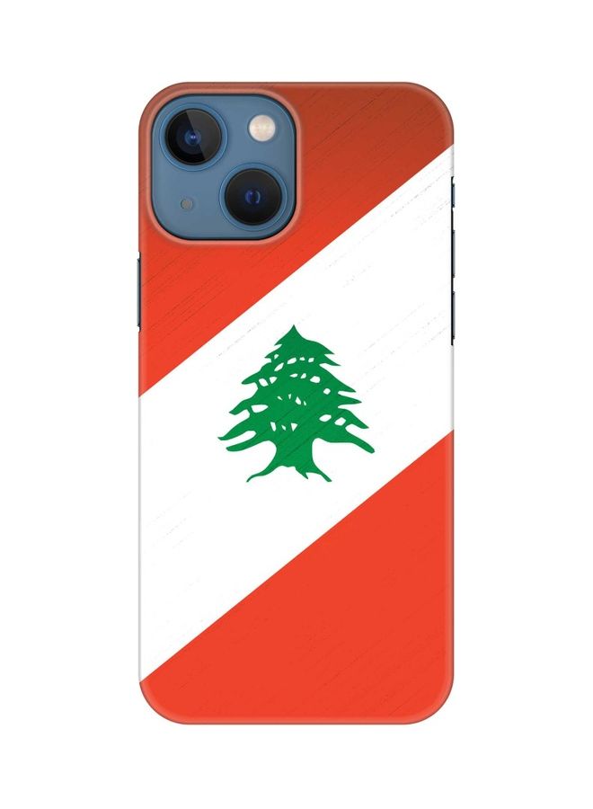 ستايلايزد غطاء حماية واقي رفيع من سلسلة سناب كلاسيك لهاتف أبل آيفون 13 ميني علم لبنان - Image 1