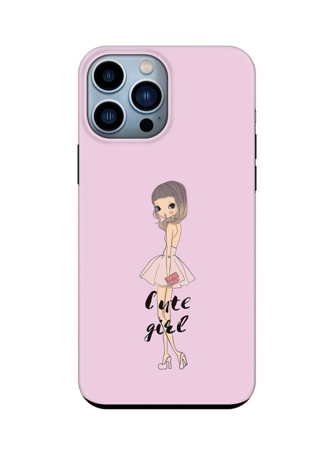 Stylizedd Tough Pro Series Case Cover For Apple iPhone 13 Pro Max Coy Cute Girl - Image 1