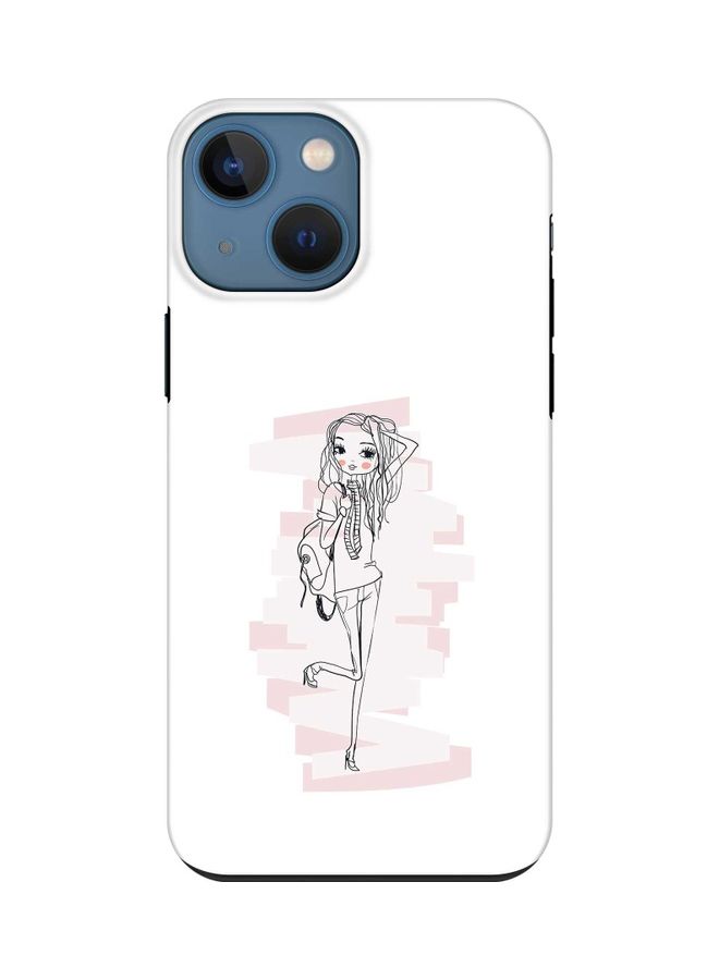 ستايلايزد غطاء حماية من سلسلة تاف برو لهاتف أبل آيفون 13 ميني نمط بتصميم يعبر عن نجمة المراهقات - Image 1