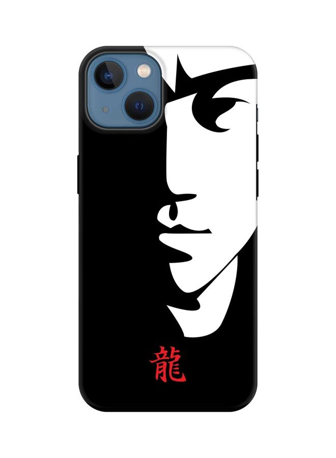 Stylizedd Tibute - Bruce Lee Printed Tough Pro Series Customized Mobile Cover for Apple iPhone 13 Black/White - Image 1