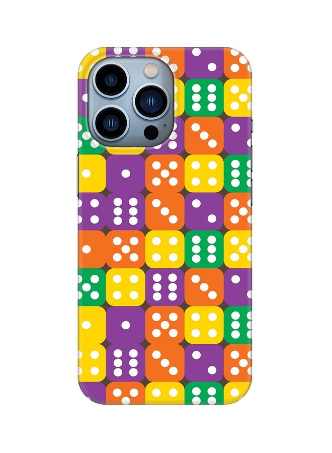 Stylizedd - Slim Snap Classic Series Customized Mobile Cover for Apple iPhone 13 Pro Dice Roll - Image 1