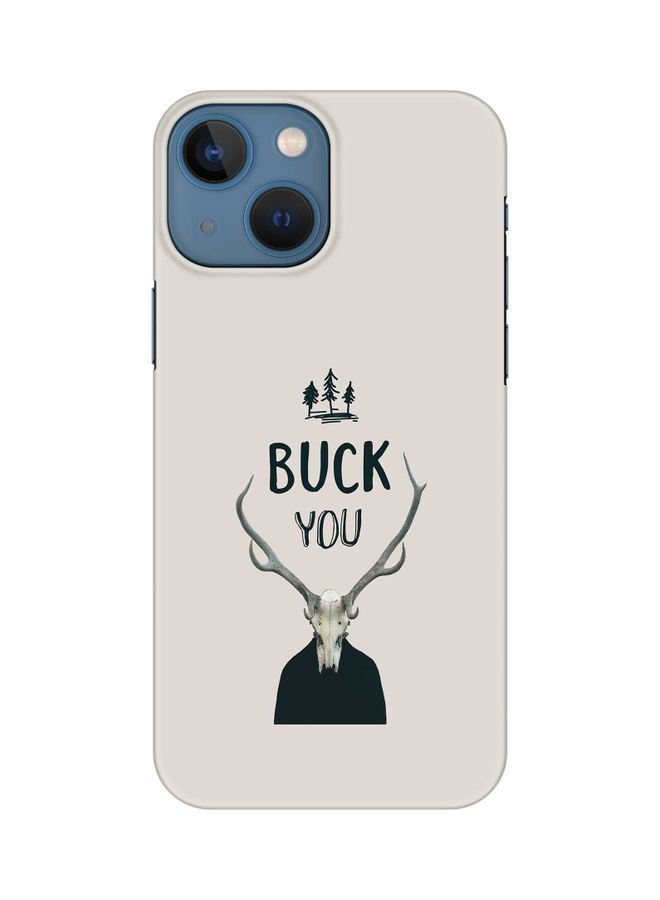 Stylizedd Slim Snap Classic Series Customized Mobile Cover For Apple iPhone 13 Mini Buck You - Image 1