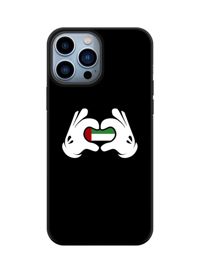 ستايلايزد غطاء حماية مخصص من سلسلة تاف لهاتف أبل آيفون 13 برو ماكس نمط يعبر عن حب الإمارات - Image 1