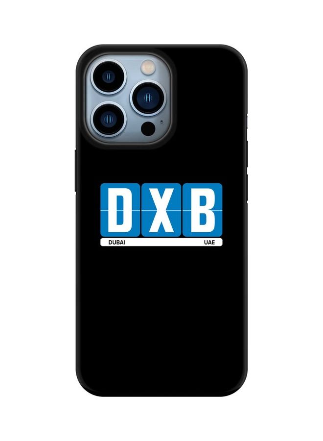 ستايلايزد غطاء حماية مخصص من سلسلة تاف برو لهاتف أبل آيفون 13 برو طبعة بعبارة "DXB Dubai" - Image 1