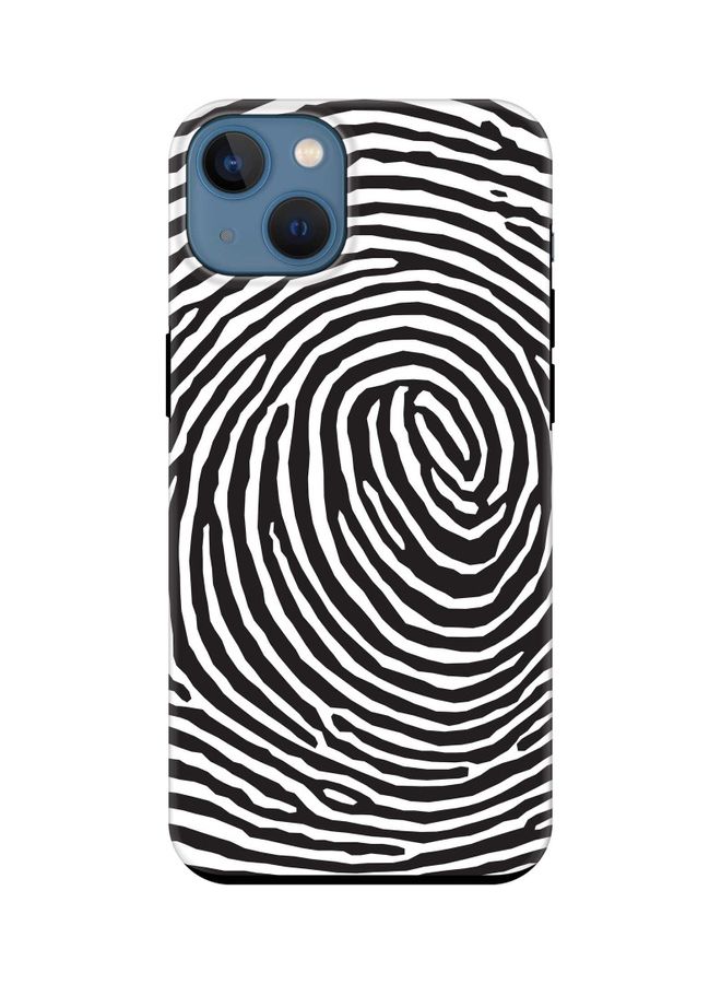 ستايلايزد غطاء حمايةٍ مخصص من سلسلة تاف برو لهاتف أبل آيفون 13 . بصمات الأصابع - Image 1