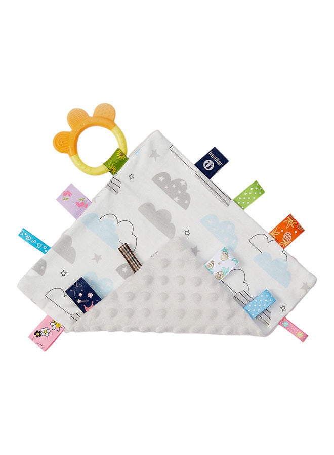 insular Clouds Pattern Comfortable Baby Appease Towel Tag  - Image 1
