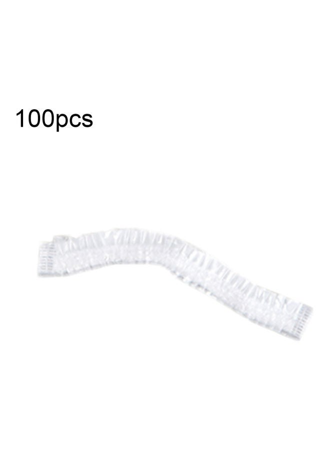 Generic 100-Piece Disposable Dustproof Food Fresh Keeping Vacuum Sealed Bowl Cover Bags Set Clear  - Image 1