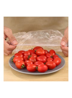 Generic 100-Piece Disposable Dustproof Food Fresh Keeping Vacuum Sealed Bowl Cover Bags Set Clear  - Image 4