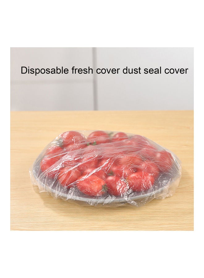 Generic 100-Piece Disposable Dustproof Food Fresh Keeping Vacuum Sealed Bowl Cover Bags Set Clear  - Image 2