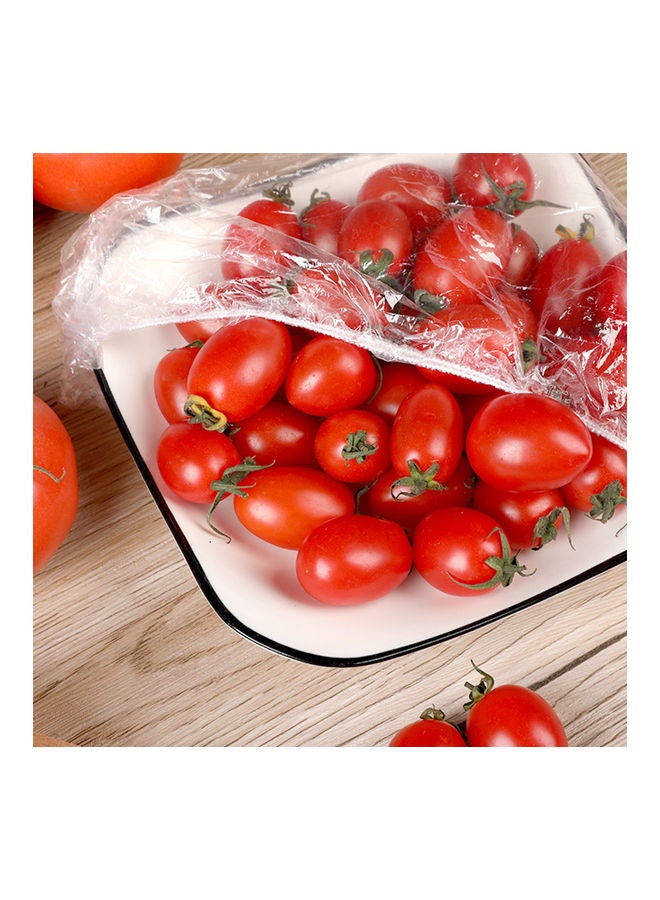 Generic 100-Piece Disposable Dustproof Food Fresh Keeping Vacuum Sealed Bowl Cover Bags Set Clear  - Image 3