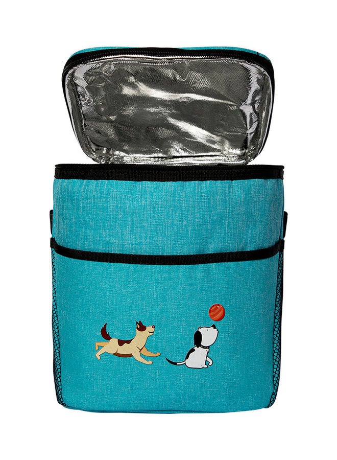 بيج ديزاين حقيبة تبريد بتصميم كلاب مرحة فيروزي - Image 3