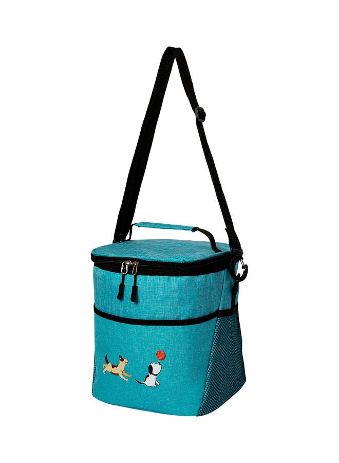 بيج ديزاين حقيبة تبريد بتصميم كلاب مرحة فيروزي - Image 4