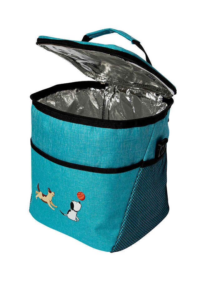 بيج ديزاين حقيبة تبريد بتصميم كلاب مرحة فيروزي - Image 5