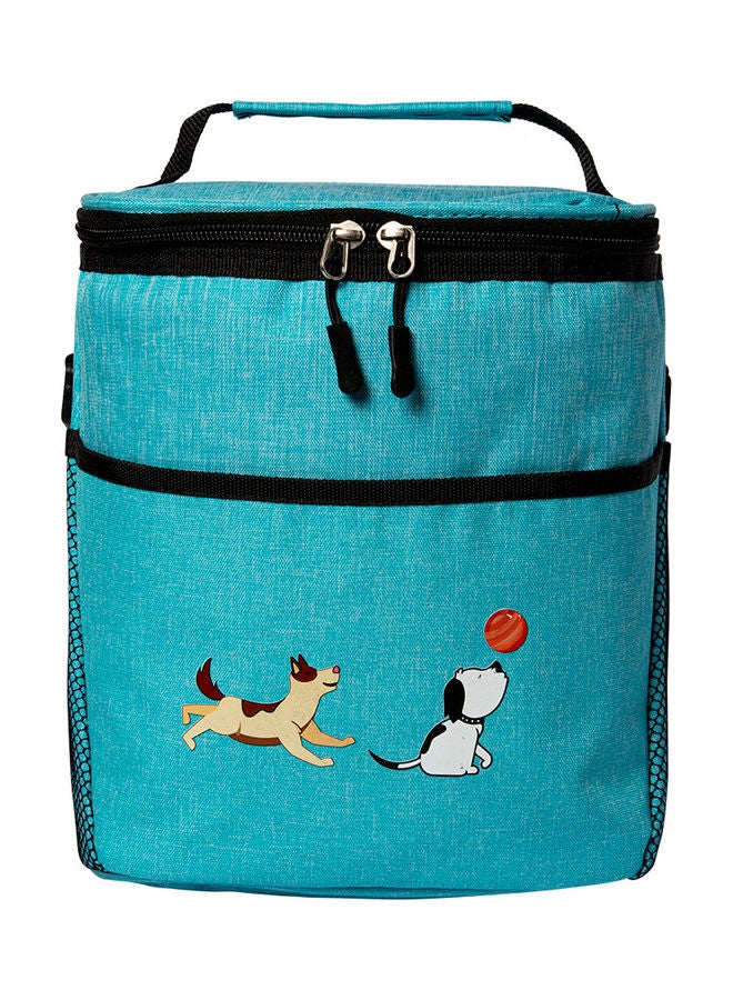 بيج ديزاين حقيبة تبريد بتصميم كلاب مرحة فيروزي - Image 1