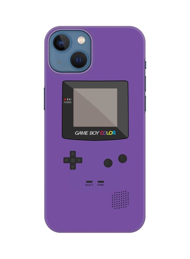 Stylizedd Classic Series Slim Snap Customized Mobile Cover For Apple iPhone 13 Gameboy Colour - Purple - Image 1
