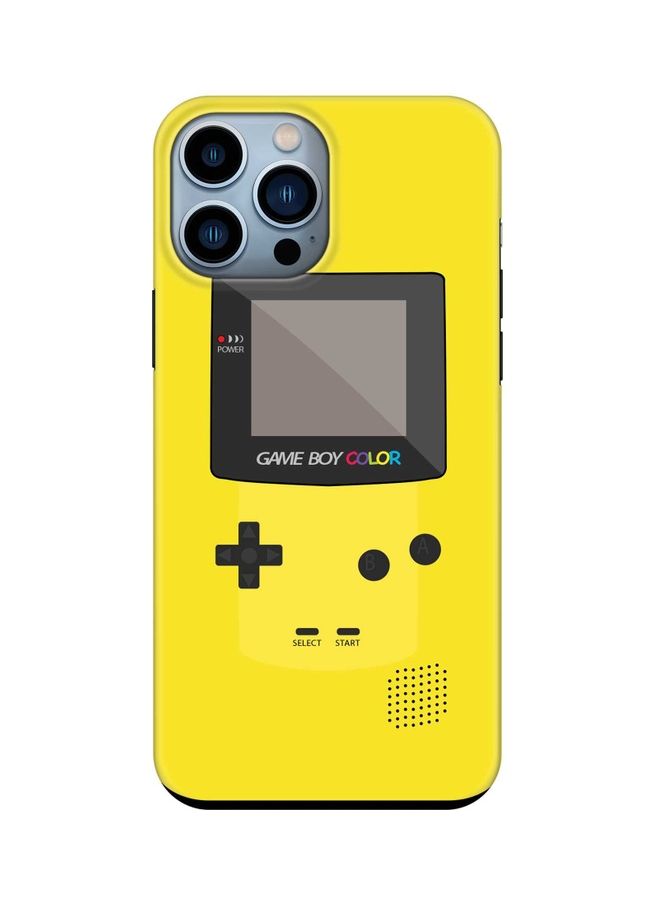 Stylizedd Tough Pro Series Customized Mobile Cover For Apple iPhone 13 Pro Max Gameboy Colour - Yellow - Image 1