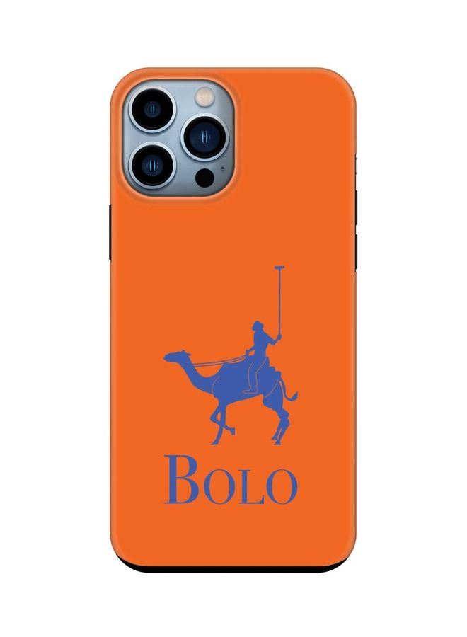 Stylizedd Tough Series Customized Mobile Cover for Apple iPhone 13 Pro Max Bolo Orange - Image 1