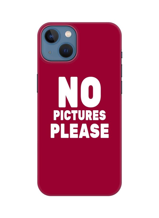 Stylizedd Snap Classic Series Case Cover For Apple iPhone 13 No Pictures Please - Image 1