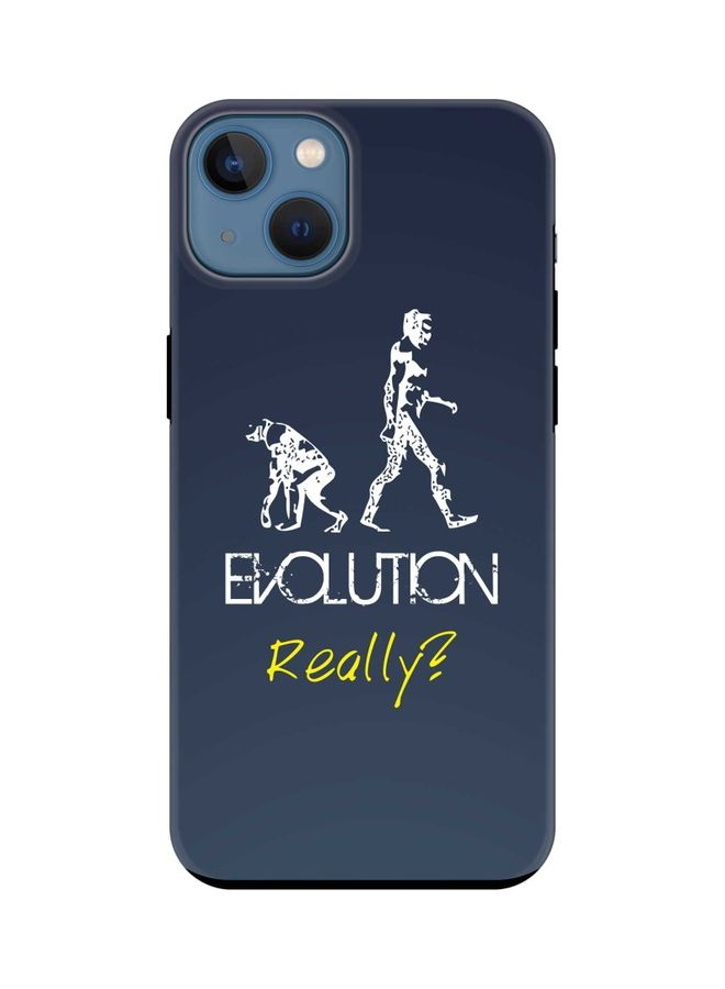 Stylizedd Evolution, Really Printed Tough Pro Series Customized Mobile Cover for Apple iPhone 13 Blue/White - Image 1