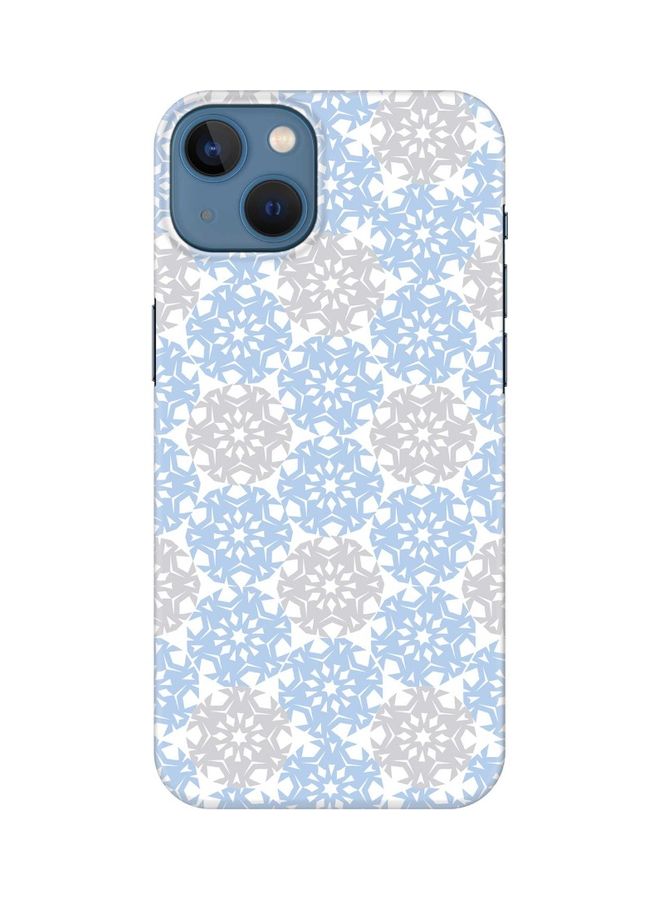 Stylizedd Slim Snap Classic Series Case Cover For Apple iPhone 13 Frozen Snowflakes - Image 1