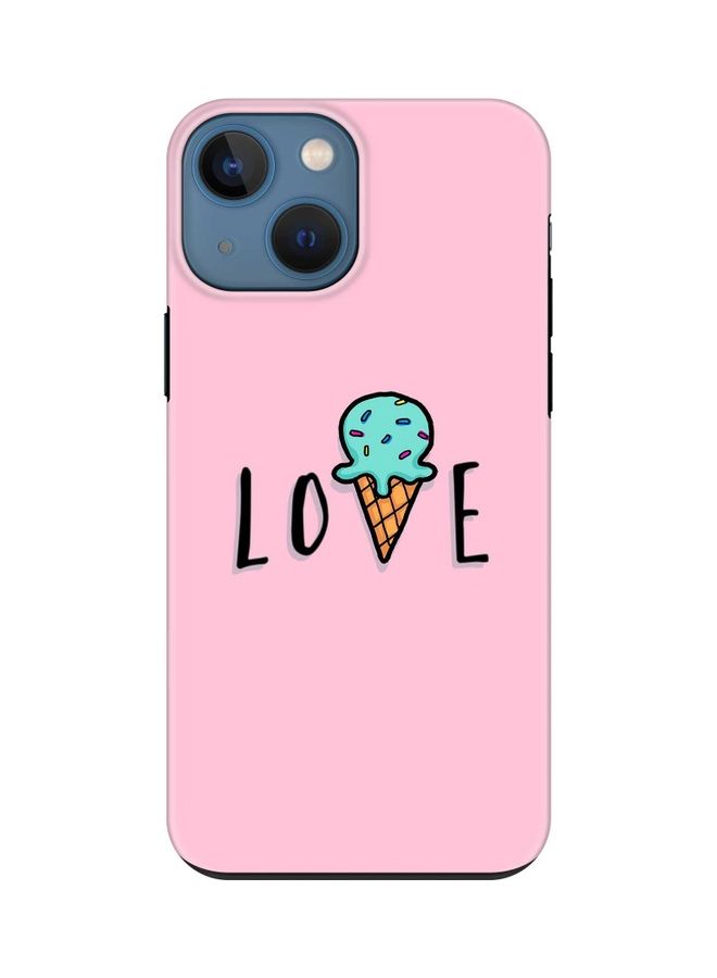 ستايلايزد غطاء حماية واقٍ لهاتف أبل آيفون 13 ميني طبعة أحب الآيسكريم - Image 1