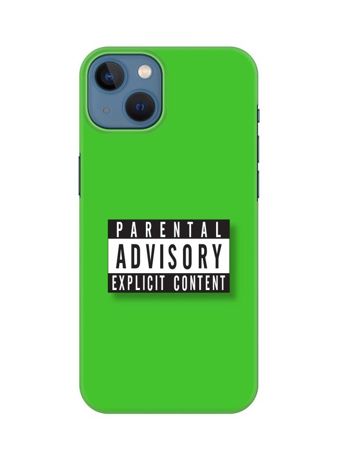 ستايلايزد غطاء حماية رفيع ومحكم من سلسلة كلاسيك لهاتف أبل آيفون 13 طبعة عبارة "Explicit Content" - Image 1