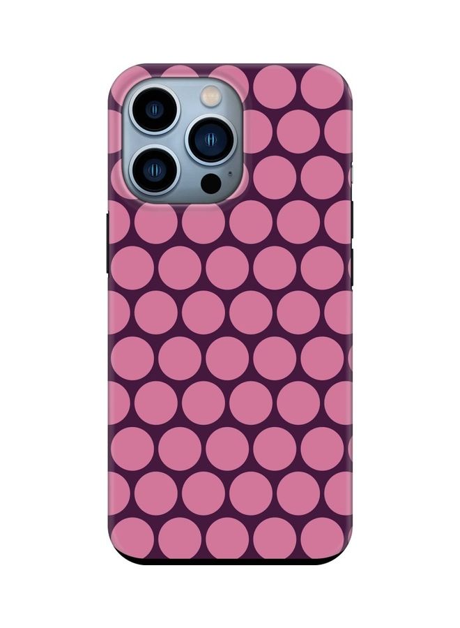 Stylizedd Tough Pro Series Case Cover For Apple iPhone 13 Pro Purple Honeycombs - Image 1