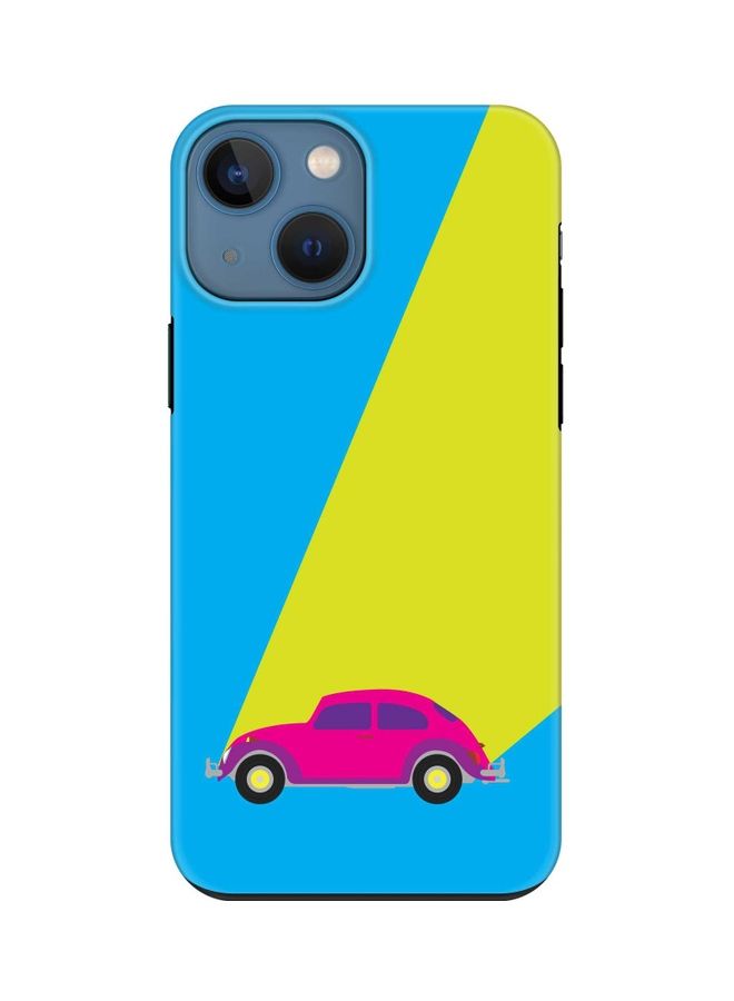 Stylizedd Tough Pro Series Case Cover For Apple iPhone 13 mini Retro Bug Blue - Image 1