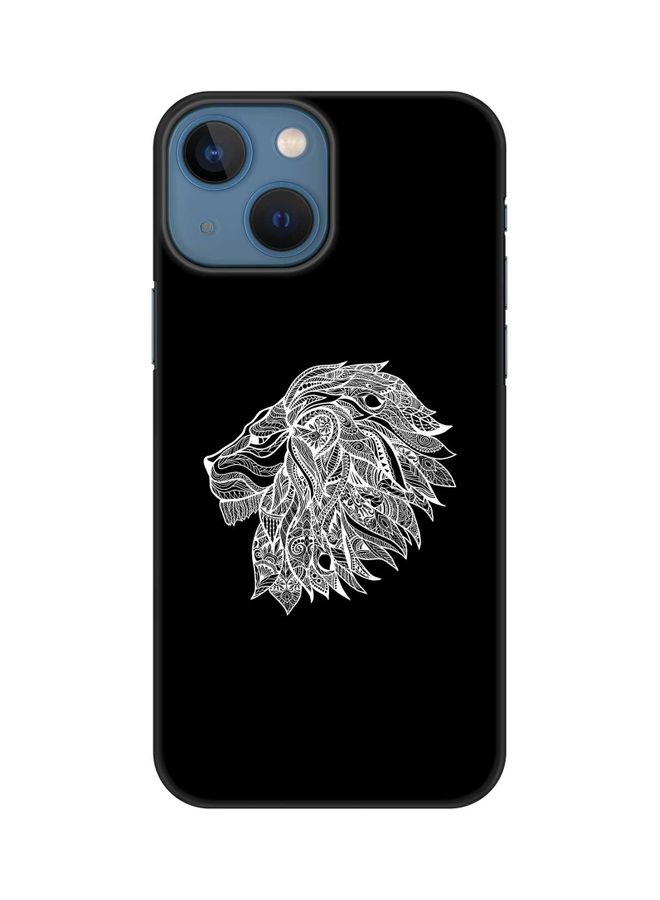 Stylizedd Slim Snap Classic Series Customized Mobile Cover for Apple iPhone 13 Mini Lion Abstract - Image 1