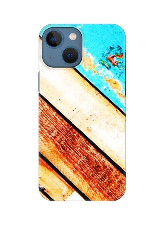 Stylizedd Slim Snap Classic Series Protective Case Cover For Apple iPhone 13 Mini Wooden Pier - Image 1